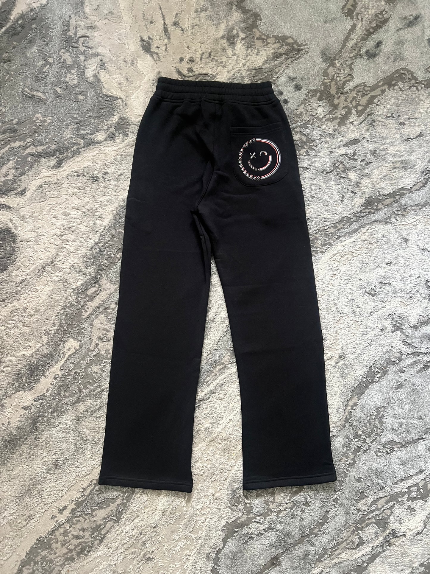 BLACK GLITCHED ACCLAIMEDPRIVACY TRACKSUIT