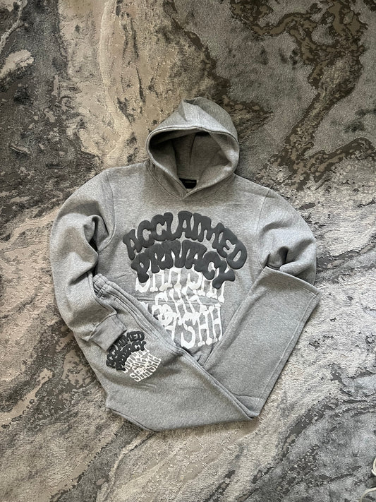 Puff print grey